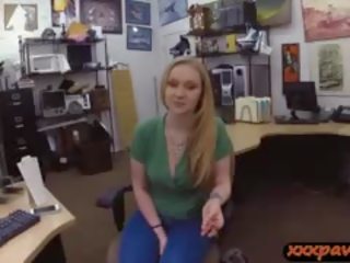 Blonde cutie Fucked By Horny Pawn Man For A Pearl Necklace