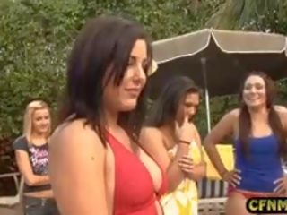 Naughty Amateur Sluts Suck And Fuck Cocks By The Poolside