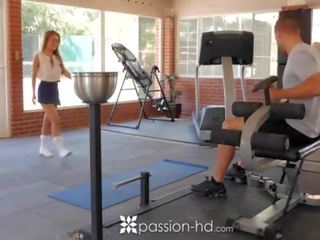 PASSION-HD immediately thereafter school gym fuck with school lover Lilly Ford