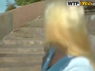 Crazy Outdoor Blowjob With stupendous Blondie