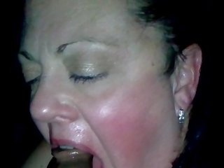 Cheating housewife worships black putz gets facial (must see)