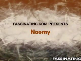 Fassinating: sexually aroused Maid Naomy gets nailed outside