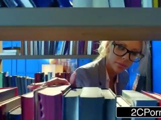 Bored Busty Librarian Courtney Taylor Hankering For a Hard member to Suck