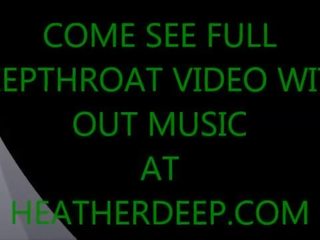 Christmas xmas porno deepthroat throatpie clip from Thai teen Heather Deep